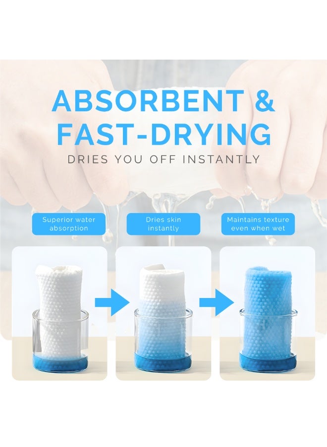 نيكسو مناشف استحمام يمكن التخلص منها من Nexso | عبوة من 25 منشفة فائقة النعومة وسريعة الامتصاص والتجفيف | مناشف صحية للاستخدام الفردي في المنزل، السفر، الفنادق، الصالات الرياضية والمنتجعات | صديقة للبيئة وآمنة على البشرة وخفيفة الوزن - Image 4