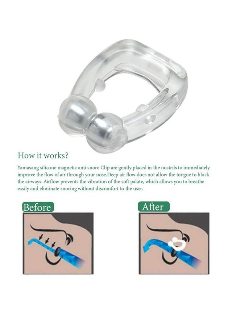 Generic - Magnetic Anti Snoring Nose Clips 4 Piece Anti Snoring Device For Preventing Snoring and Improving Sleep - Image 1