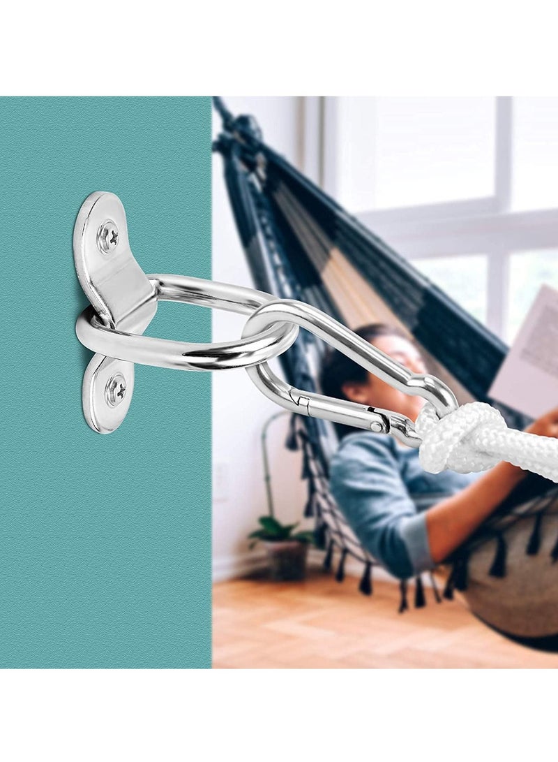 Y&D D Rings Tie Downs, 6 PCS Galvanized Iron Heavy Duty Down Straps Ring, with Mounting Bracket and Screw - Image 5