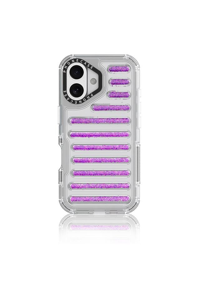 S-TOP Case For iPhone 16 Capsule Glitter TPU Hybrid PC Airbag Phone Case - Image 1