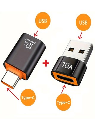 2-Piece OTG Adapter Set: Type-C to USB for Fast Charging and Data Transfer, Compatible with Samsung, Xiaomi, MacBook, Laptops, Tablets, and More. Includes: USB Male to Type-C Female Adapter  Type-C - pzsku/ZAD6EB932978970E2140EZ/45/1742770469/77c9294c-f501-4e14-aafc-66855a8f0635