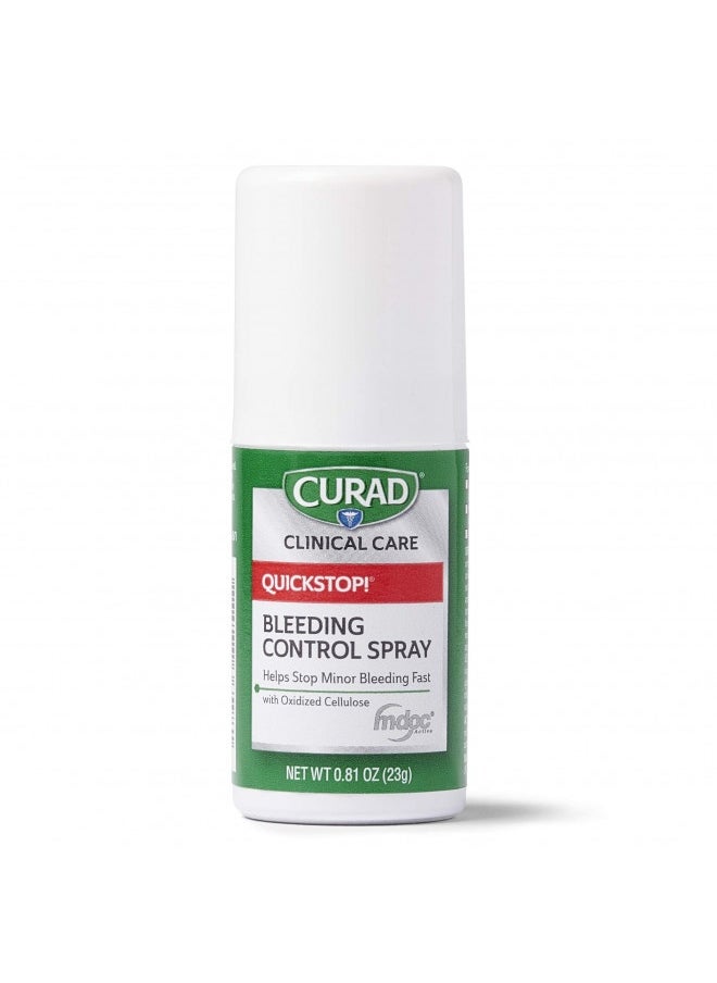 CURAD - Curad Quickstop Bleeding Control Spray, For Minor Cuts And Scrapes, .81Oz (1 Count) - Image 1