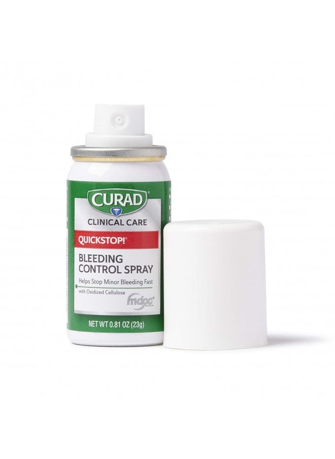 CURAD - Curad Quickstop Bleeding Control Spray, For Minor Cuts And Scrapes, .81Oz (1 Count) - Image 1