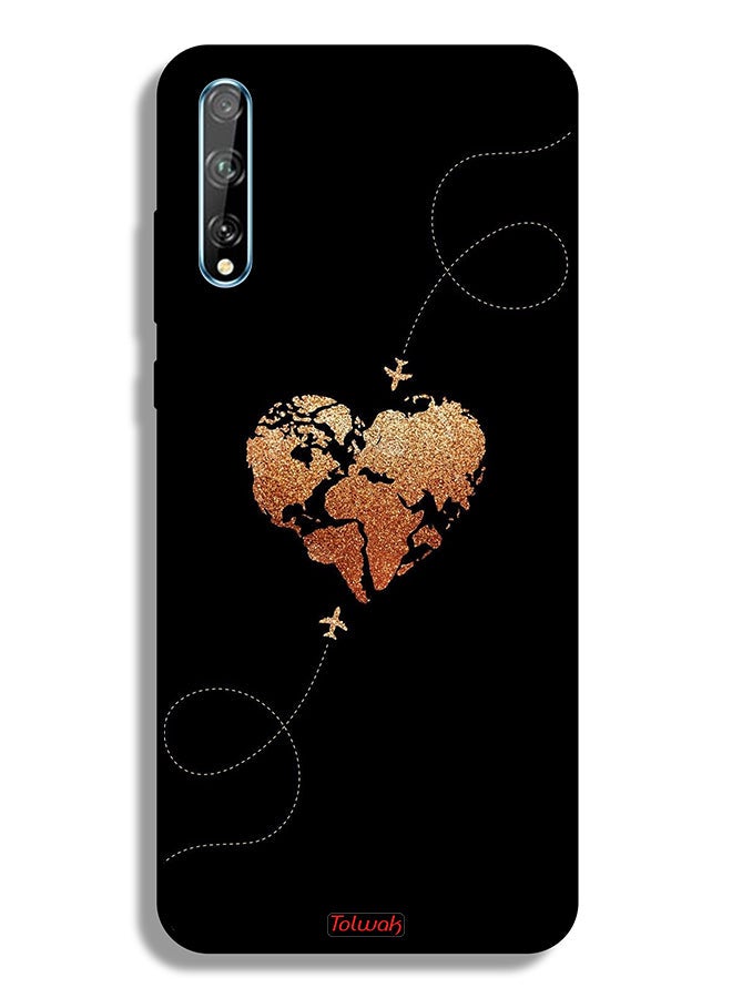 Tolwak Huawei P Smart S Protective Case Cover Airplanes Touching Heart - Image 2
