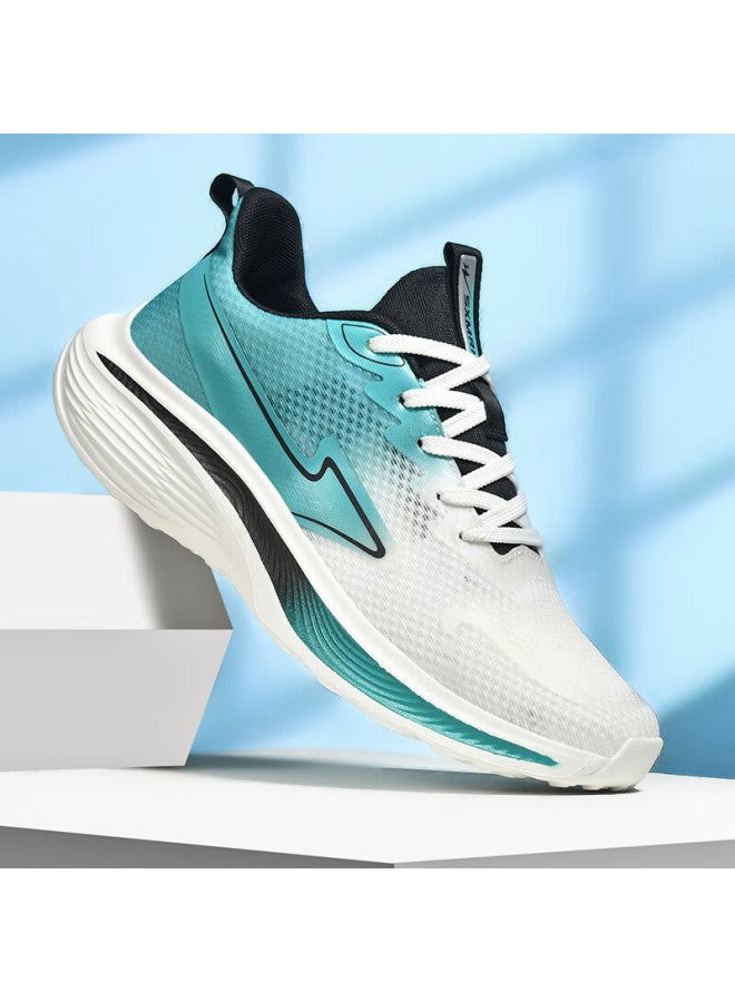 Double Star Eight Special Men's Summer Casual Shoes Men's Breathable Casual Shoes Lightweight Trendy Mesh Running Shoes White Blue Size 40 - Image 1