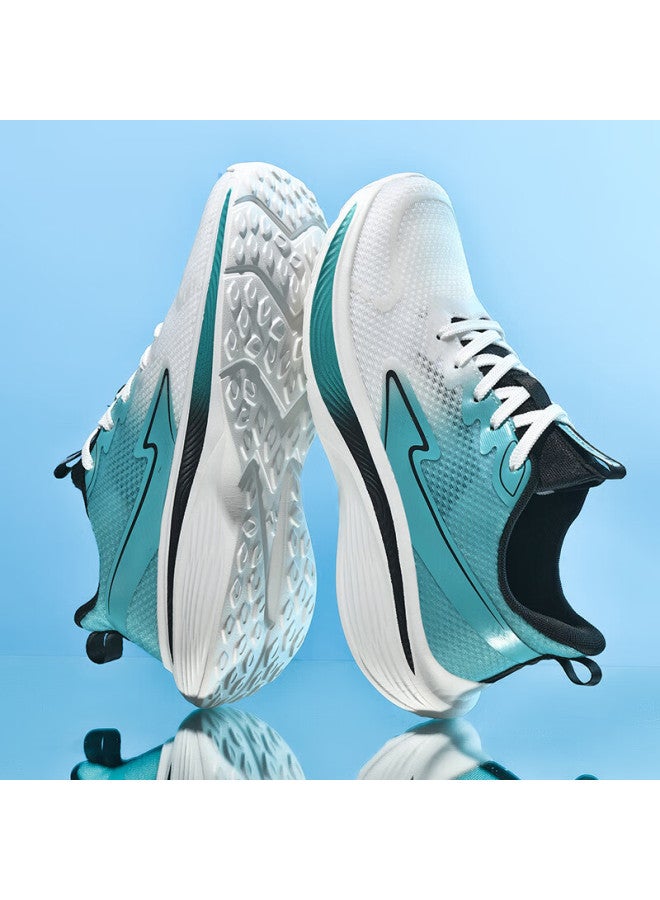 Double Star Eight Special Men's Summer Casual Shoes Men's Breathable Casual Shoes Lightweight Trendy Mesh Running Shoes White Blue Size 40 - Image 4