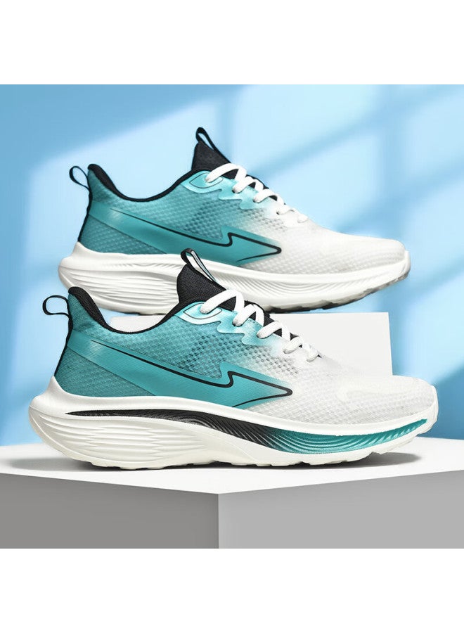Double Star Eight Special Men's Summer Casual Shoes Men's Breathable Casual Shoes Lightweight Trendy Mesh Running Shoes White Blue Size 40 - Image 5