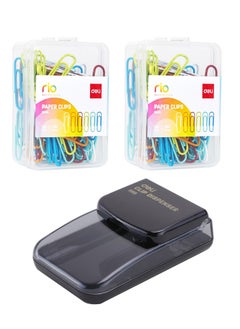 Deli 200-Piece Paper Clips With A Clip Dispenser  - Image 1