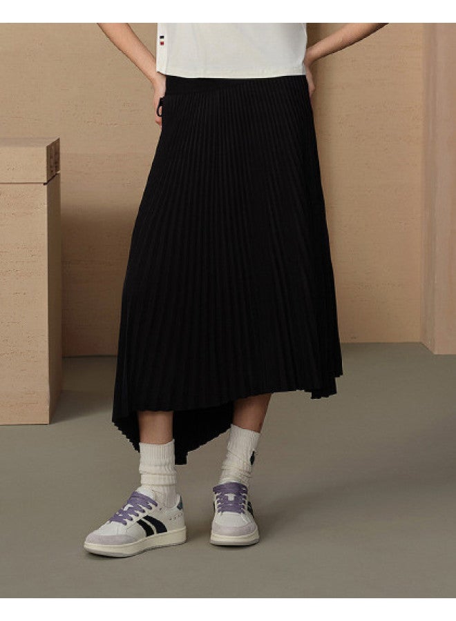 PALLADIUM Summer Midi Skirt Irregular Versatile Casual Flowy Flexible Pleated Skirt Comfortable Half Skirt Wrap Skirt - Image 1