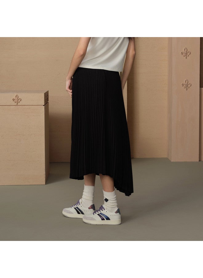 PALLADIUM Summer Midi Skirt Irregular Versatile Casual Flowy Flexible Pleated Skirt Comfortable Half Skirt Wrap Skirt - Image 5