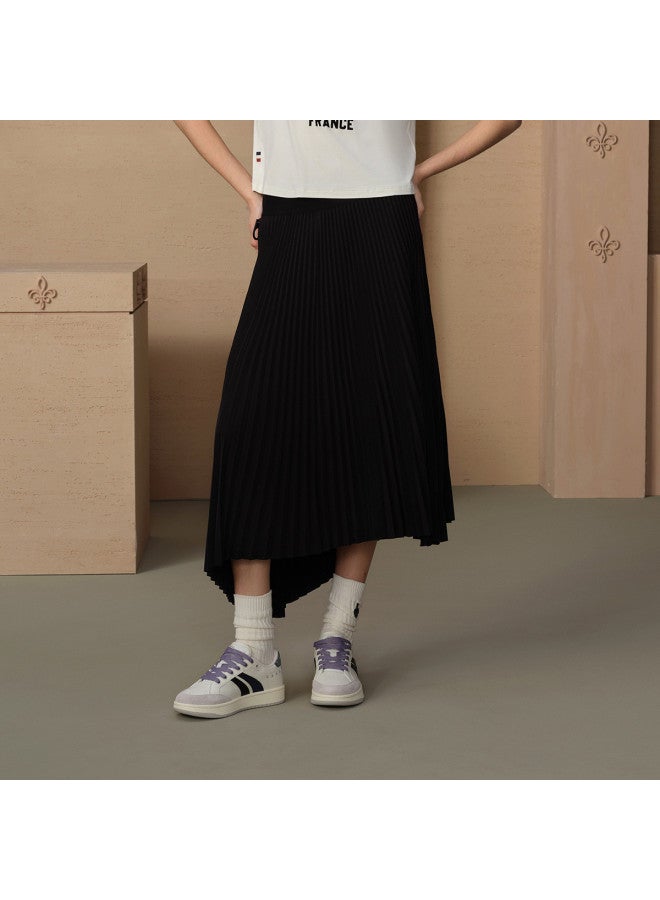 PALLADIUM Summer Midi Skirt Irregular Versatile Casual Flowy Flexible Pleated Skirt Comfortable Half Skirt Wrap Skirt - Image 2