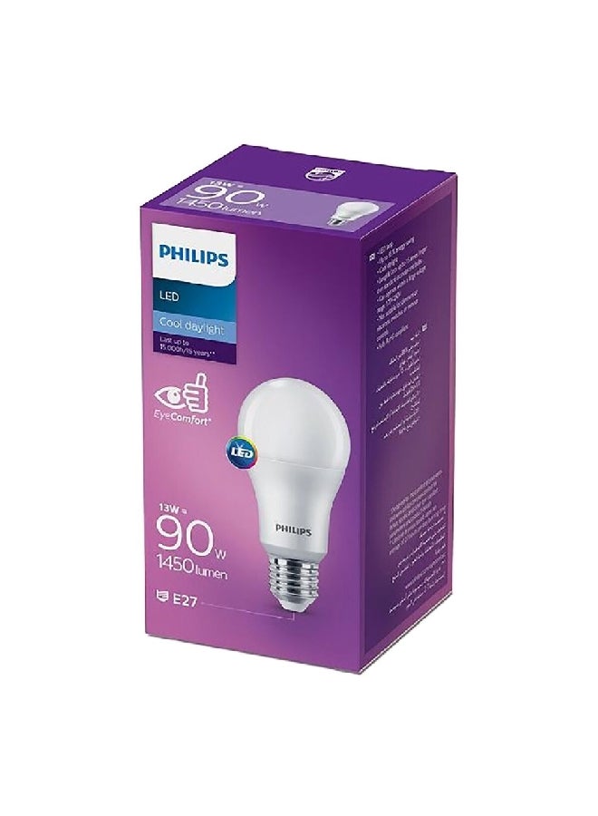 فيليبس مصباح LED EyeComfort 13W 6500K 1450LM E27 الجيل الخامس ضوء النهار البارد 11.8 × 6.2 × 6.2 سم PHI-929002305384 - Image 4