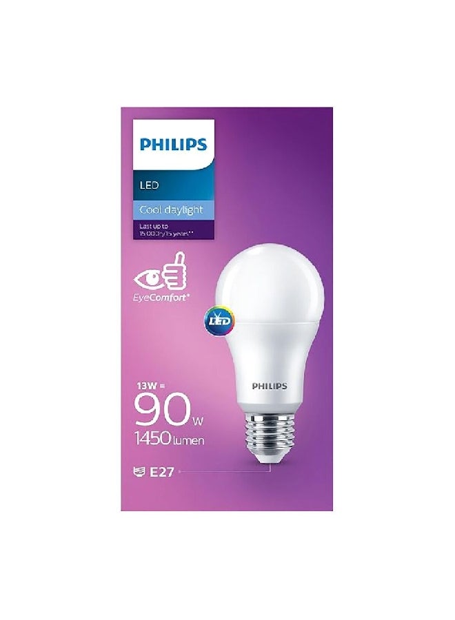 فيليبس مصباح LED EyeComfort 13W 6500K 1450LM E27 الجيل الخامس ضوء النهار البارد 11.8 × 6.2 × 6.2 سم PHI-929002305384 - Image 3