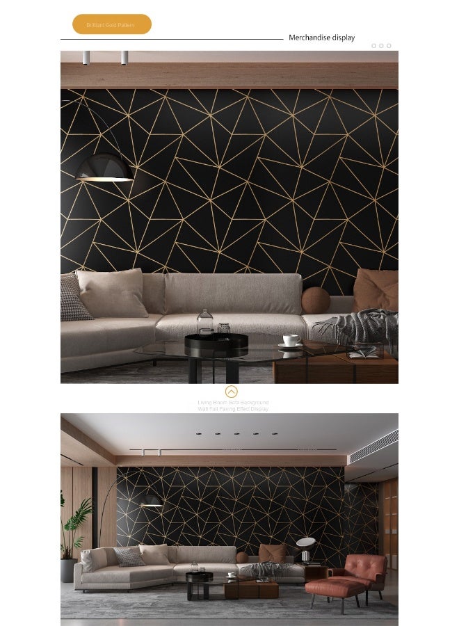 Anna 45cm x 5m Waterproof Decorative Wallpaper for Home Bedroom and Living Room - Image 2