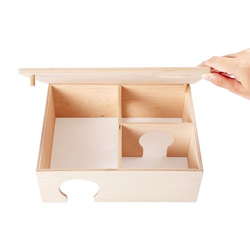 Niteangel Set of Beech Stilts for Elevating & Safely Setting Niteangel Multi-Chamber Series Maze House (Set of 4 Stilts (4.33'' H)) - Image 5