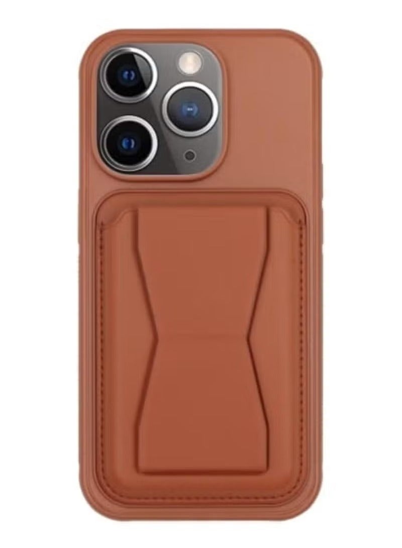 Gravity iPhone 16 Pro Case with Card Holder ‚Äì Magnetic Kickstand PU Leather Shockproof Wallet Cover for iPhone 16 Pro 6.3-Inch ‚Äì Protective Case with Fold Stand & Precise Cutouts ‚Äì - Image 3