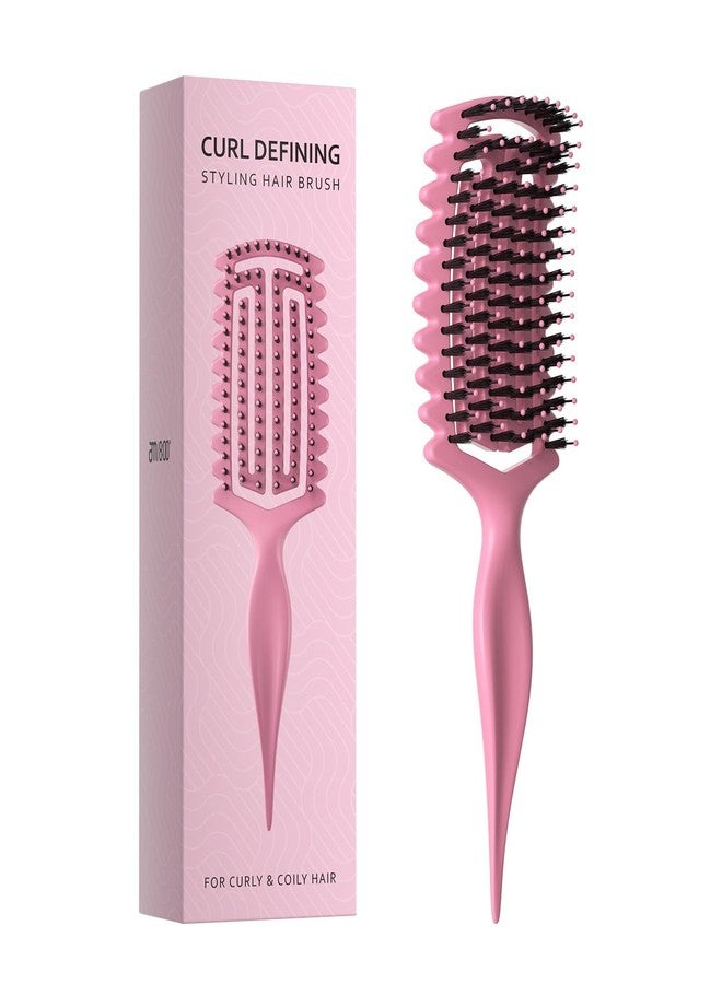 AM 8:00 AM8:00 Curl Defining Brush,Curly Hair Brush for Shaping and Separating,Adding Volume, Vented Design for Blow Drying, for Men and Women, Effortless Styling - Image 1