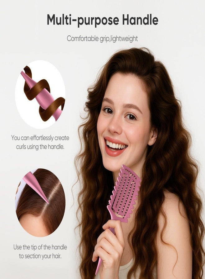 AM 8:00 AM8:00 Curl Defining Brush,Curly Hair Brush for Shaping and Separating,Adding Volume, Vented Design for Blow Drying, for Men and Women, Effortless Styling - Image 4
