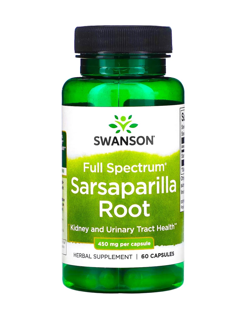 سوانسون جذور نبات الفشاغ كامل الطيف ، 450 ملجم ، 60 كبسولة
