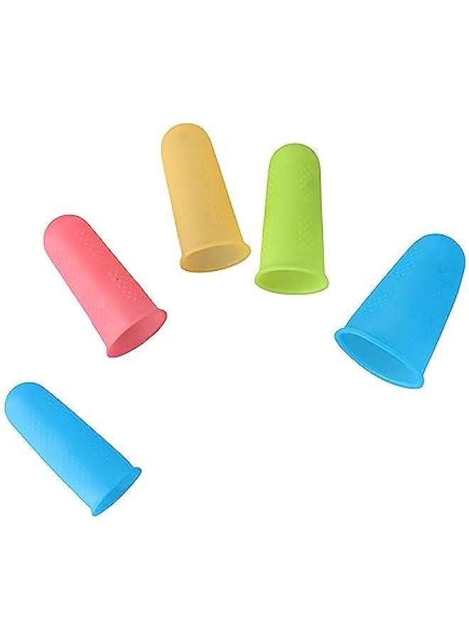 Generic 20 Pcs Silicone Finger Caps for Hot Glue Gun,Reusable Finger Protectors Covers, Adhesives Sewing Crafts Embroidery Needlework Tool, 3 Sizes/4Color - Image 4