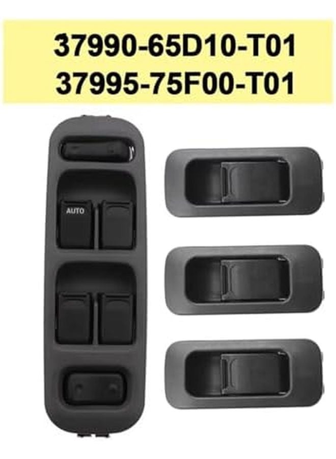 مجموعة مفتاح نافذة الطاقة لسيارة شيفي تراكر 1 مفتاح تحكم أمامي أيسر AM 33968442 - Image 3