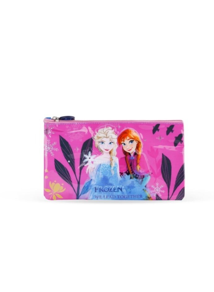 Disney FROZEN 3in1 3D Disney Frozen Printed Backpack  Large Capacity Trolley School Bag With Lunch Bag & Pencil Bag  Water Resistant, Perfect for Girls Ages 3-8 - Image 3