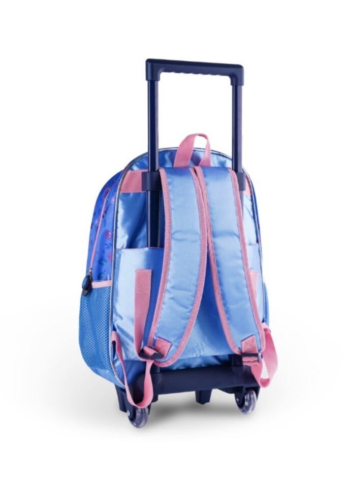 Disney FROZEN 3in1 3D Disney Frozen Printed Backpack  Large Capacity Trolley School Bag With Lunch Bag & Pencil Bag  Water Resistant, Perfect for Girls Ages 3-8 - Image 5