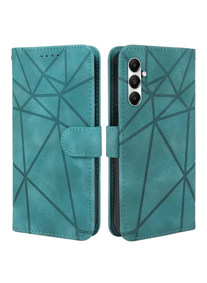 S-TOP Case For Samsung Galaxy A05s Skin Feel Geometric Lines Leather Phone Case - Image 2