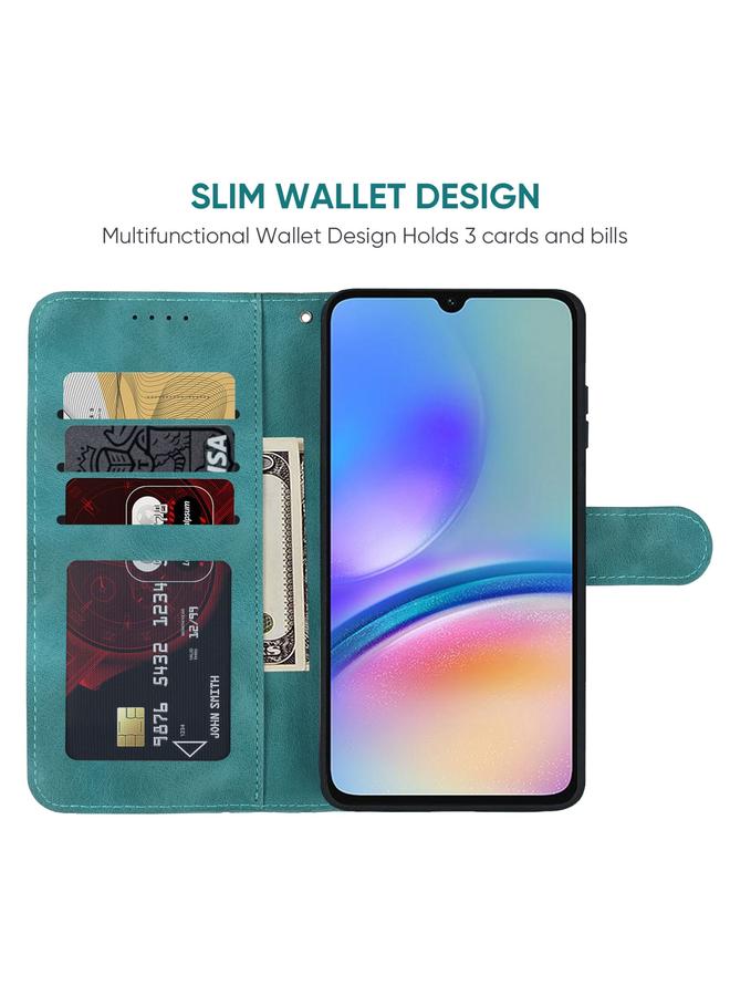 S-TOP Case For Samsung Galaxy A05s Skin Feel Geometric Lines Leather Phone Case - Image 3