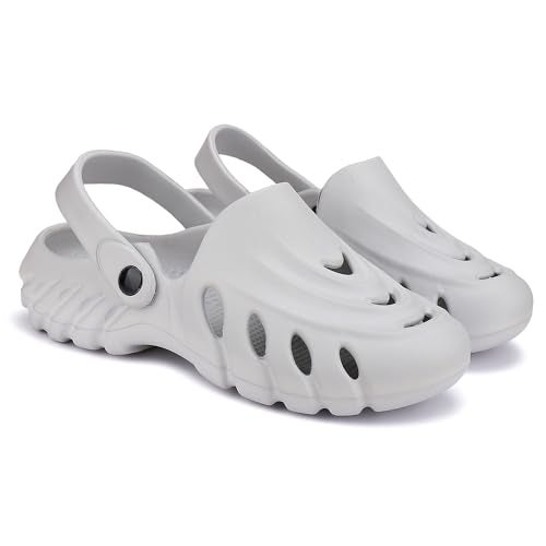 BERSACHE Lightweight Stylish Fashionable Clogs For Men (Grey),9 UK - Image 1