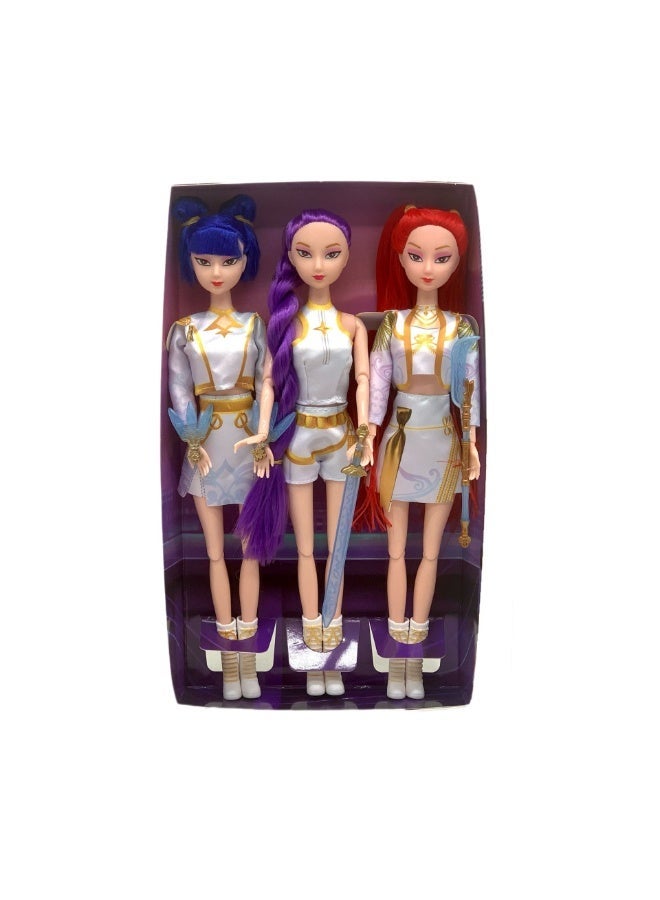 KPop Demon Hunters trendy Girl Group Style fashion princess Doll doll set