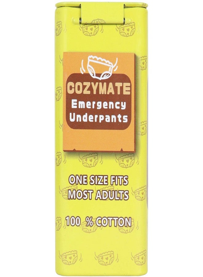 COZYMATE Emergency Underpants Gag Gifts, Travel Out Instant Underwear in Compact Tin Container, Great Funny Useful White Elephant Gift Exchange for Men Women Adult - Image 2