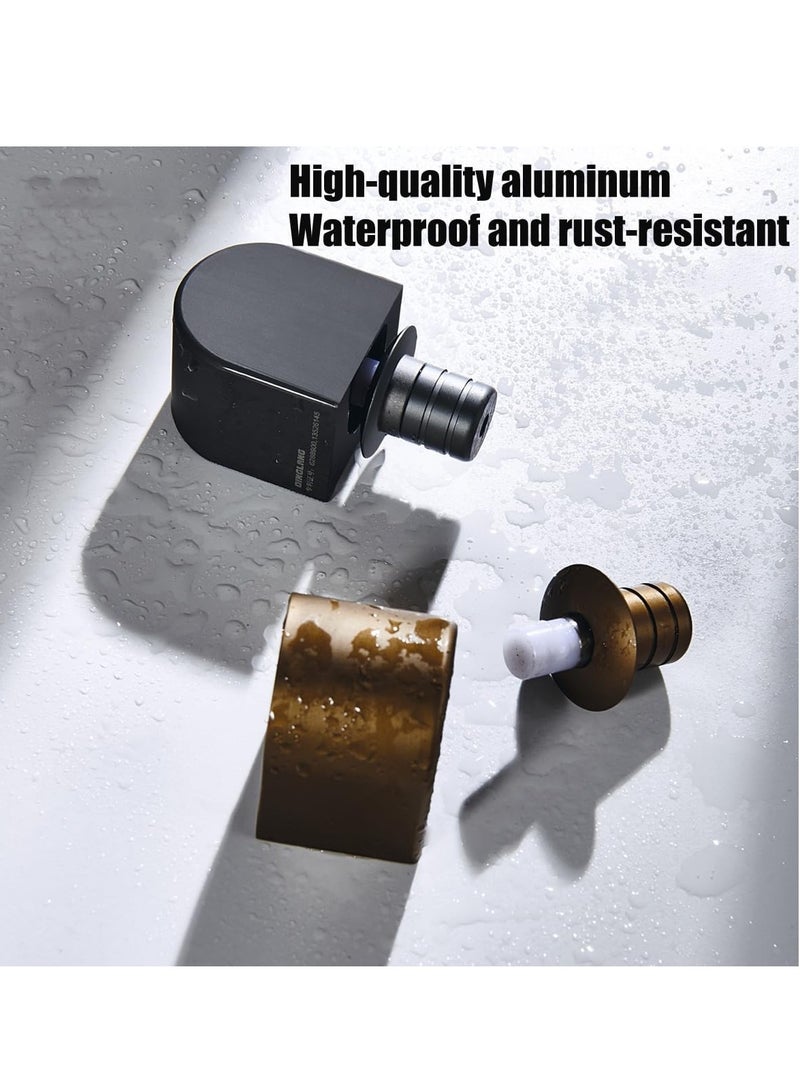 general Aluminum door stop, invisible silent magnetic door stop, modern wall protector, ground-mounted magnetic door stop, used to keep the door open - Image 3