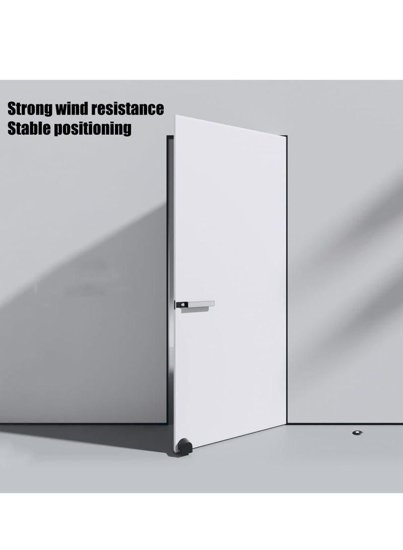 general Aluminum door stop, invisible silent magnetic door stop, modern wall protector, ground-mounted magnetic door stop, used to keep the door open - Image 4