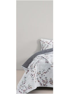 Red Rose A king-sized summer microfiber double bed sheet that adds beauty and elegance to your room, measuring 230*250cm.  - Image 2