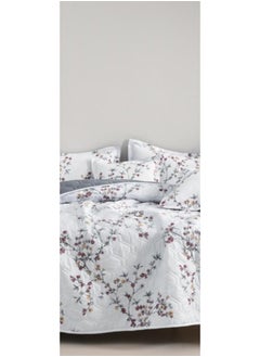 Red Rose A king-sized summer microfiber double bed sheet that adds beauty and elegance to your room, measuring 230*250cm.  - Image 3