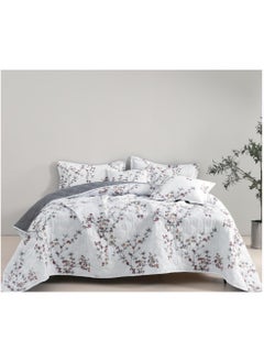 Red Rose A king-sized summer microfiber double bed sheet that adds beauty and elegance to your room, measuring 230*250cm.  - Image 1