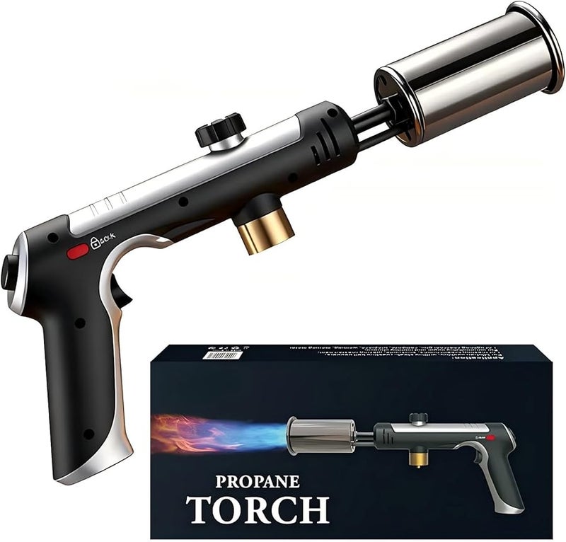 High Heat Adjustable Propane Torch Gun With Safety Lock 1 Set - Image 1