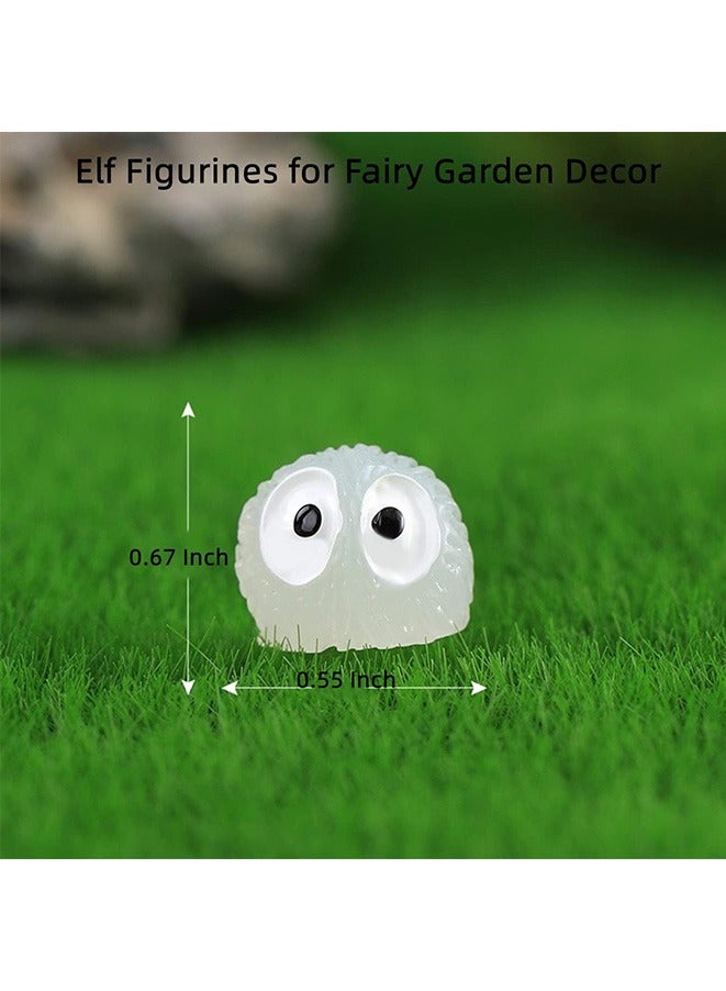 Mini Luminous Black Elf Fairy Garden Accessories, Black Briquettes Figurines for Fairy Garden Decor, Bonsai Craft Decor,10 PCS  - Image 3
