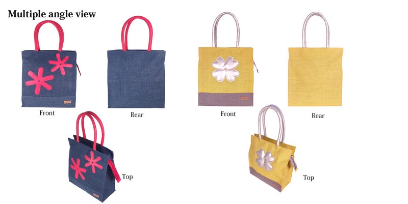 FOONTY Daily Use Tote Bag/Grocery Bag/Gym Bag/Lunch Bag(MultiColor,FAB-33B) - Image 2