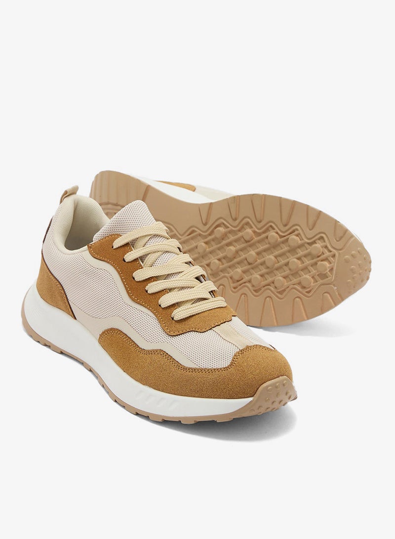 Seventy Five Casual Suede And Mesh Sneaklers - Image 3