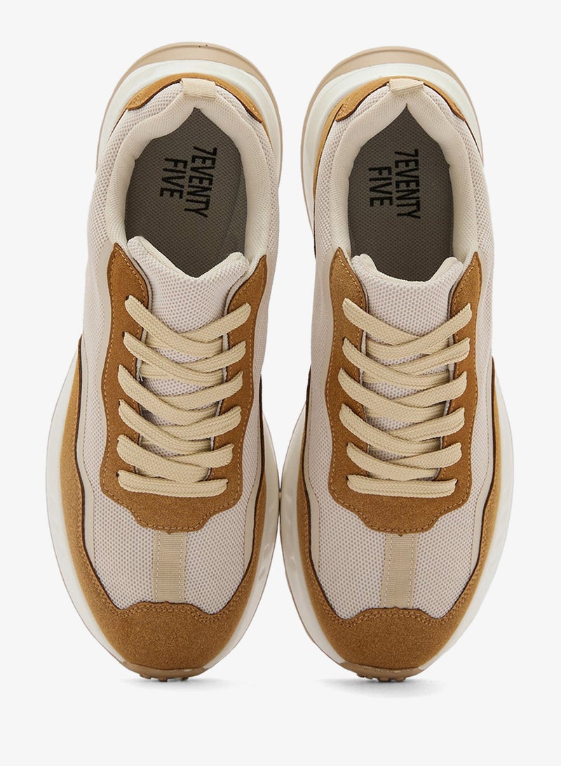 Seventy Five Casual Suede And Mesh Sneaklers - Image 4