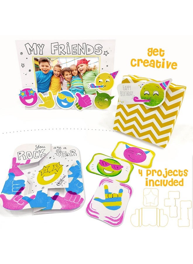 إيماجيميك مجموعة تلوين وختم إيماجيميك ستامب آرت سمايلي للبنات والأولاد من سن 3 سنوات فما فوق - Image 3