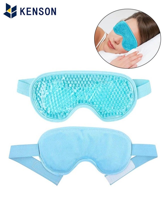 KENSON Eye Mask Reusable Cold and Hot Gel Eye Mask Sleeping for Dark Circles and Puffiness  - Image 1
