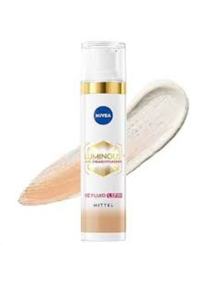 Nivea Luminous 630º Anti Stain CC Fluid SPF30 Medium Tone 40ml - Image 2