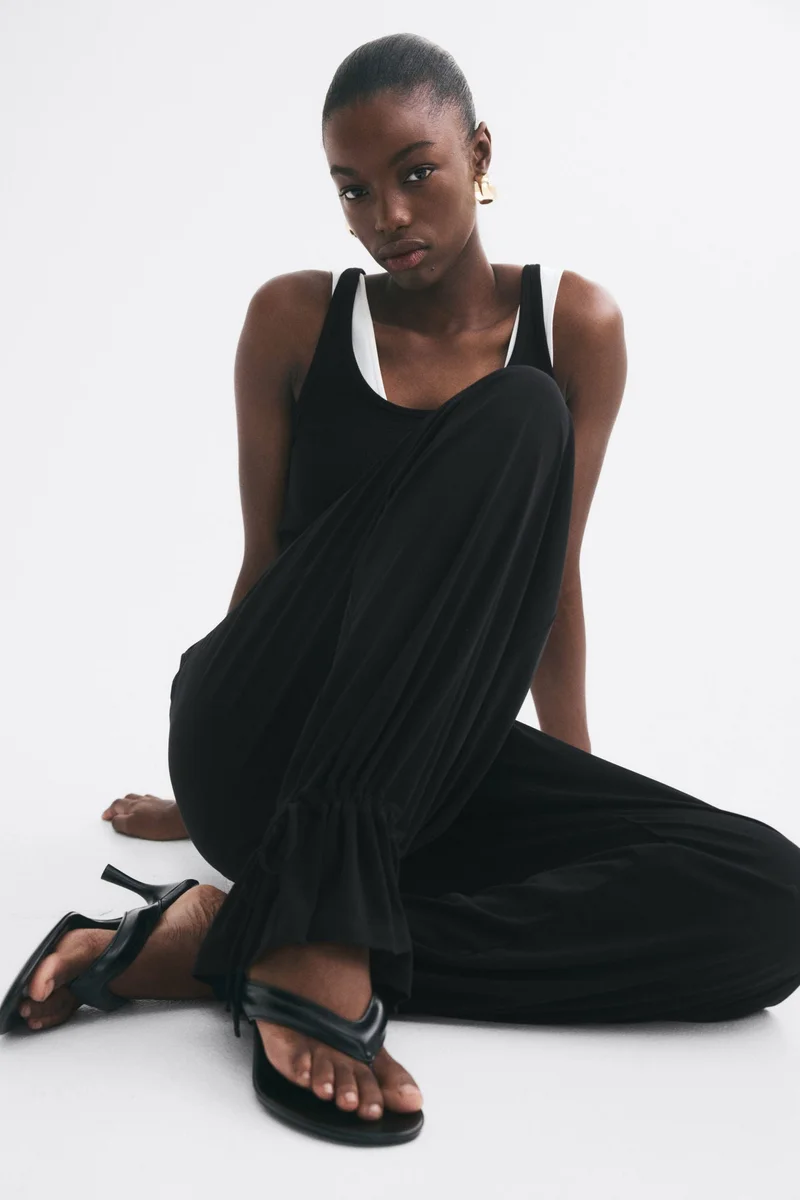 H&M Tie-detail balloon trousers
