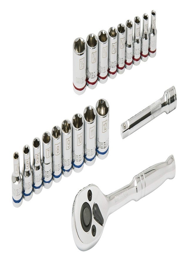 Kobalt 20-Piece Standard (SAE) and Metric Mechanic's Tool Set with Hard Case - Image 2