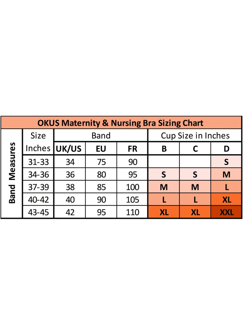 Okus Pretty Lace Maternity And Nursing Bra Beige XXLarge