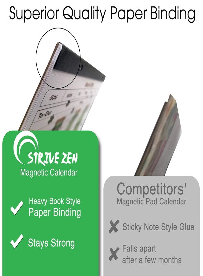 STRIVE ZEN 2026 2027 Refrigerator Calendar by StriveZen, Magnetic, Monthly, January 2026 -December 2027, Strong Magnets for Fridge, 10x10 Inch, Academic, Teacher, Busy Mom, Home-Office, Minimalist, 24 months - Image 4