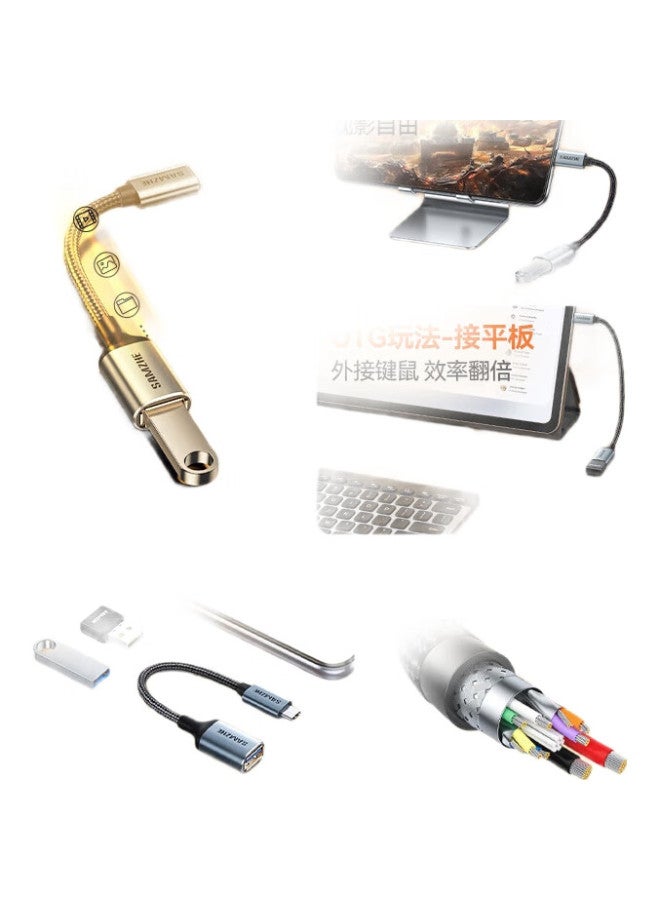 SAMZHE Sanze Otg Adapter Cable Type-C To Usb 3.2 Gen1 Converter Connector Cable For Apple 16/15 Iphone Huawei Tablet Laptop Expand Usb Flash Drive - Image 2